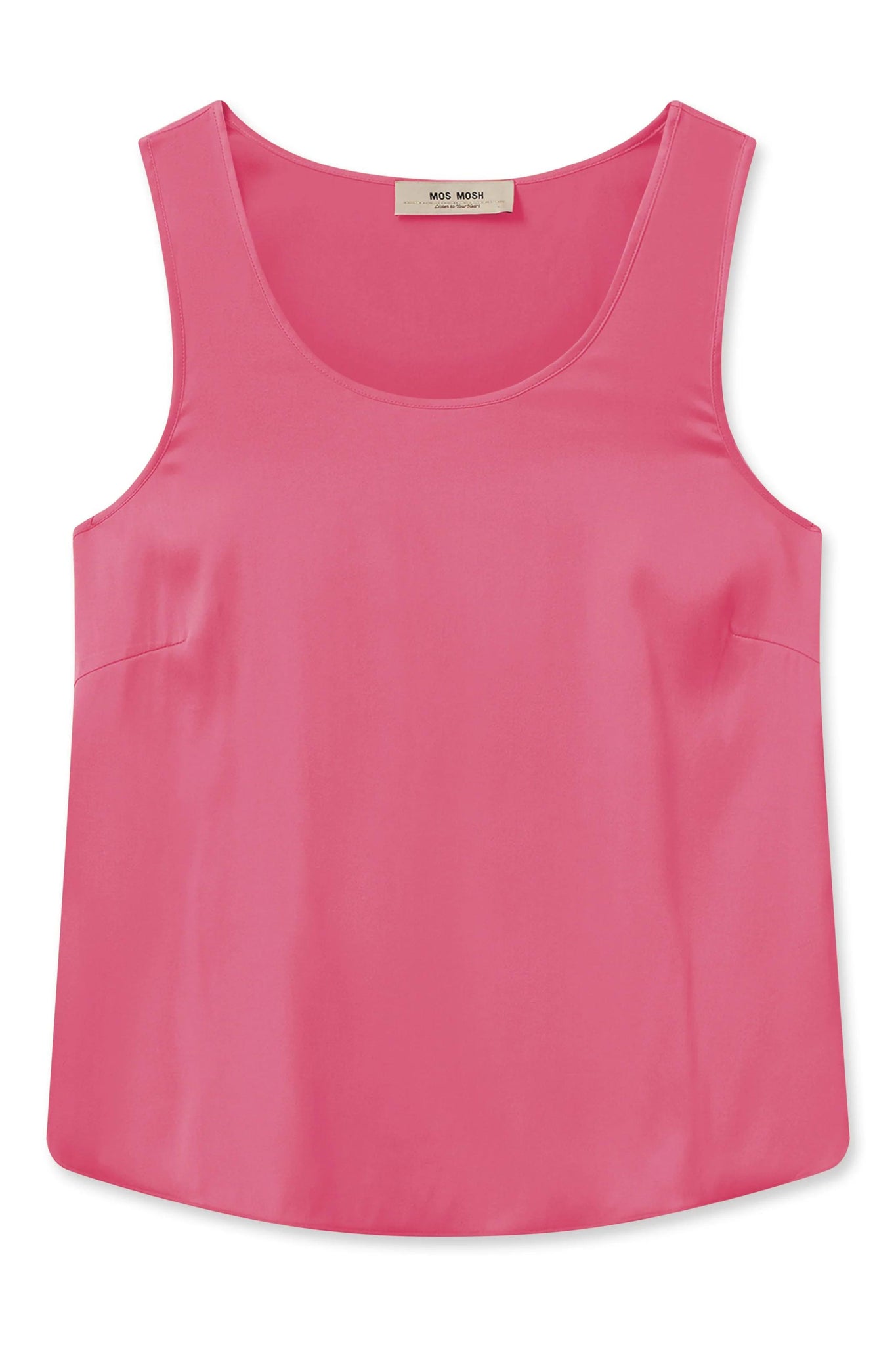 Astrid Silk Tank Top - Camellia Rose