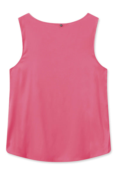 Astrid Silk Tank Top - Camellia Rose