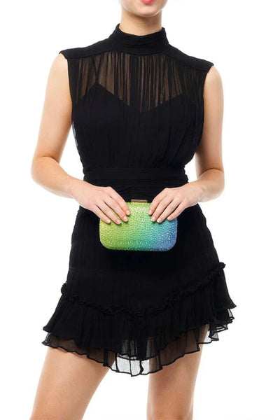 Aurora Hotfix Ombre Clutch - Marine