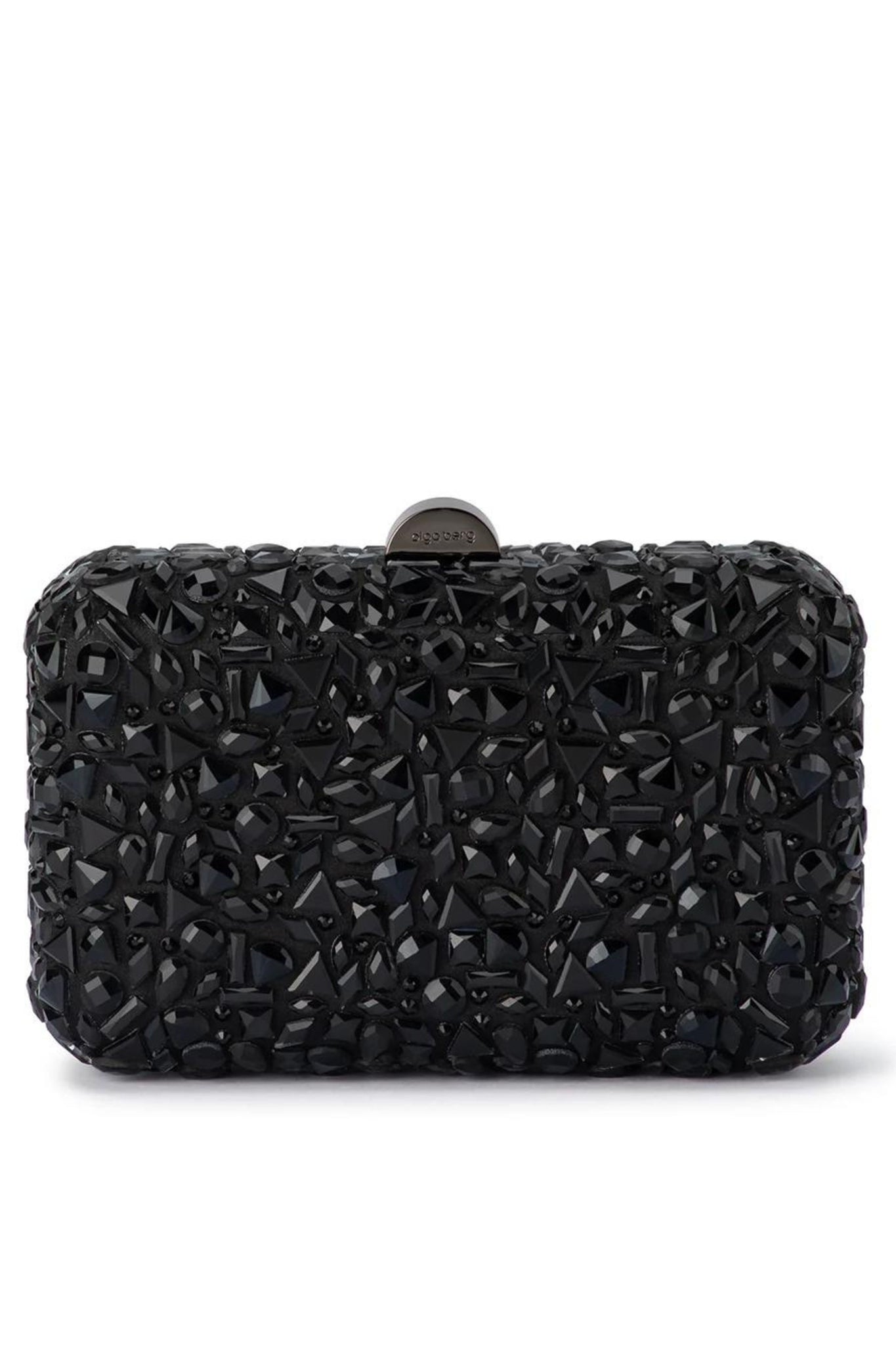 Aviva Crystal Clutch - Black