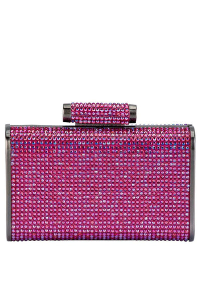 Bae Crystal Clutch - Fuchsia