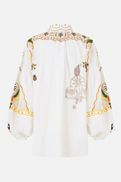 Balloon Sleeve Blouse - Va Va Vintage