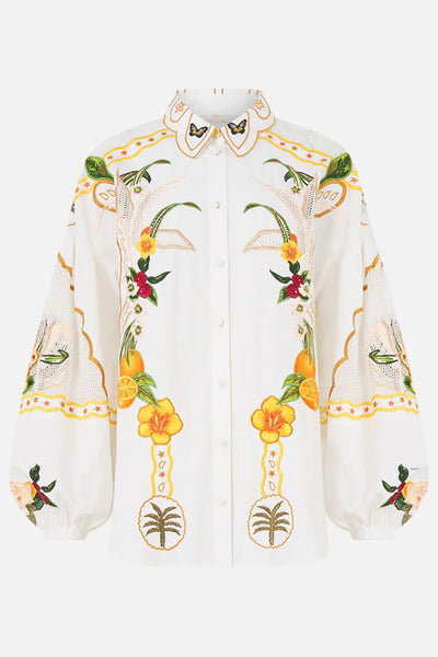 Balloon Sleeve Blouse - Va Va Vintage