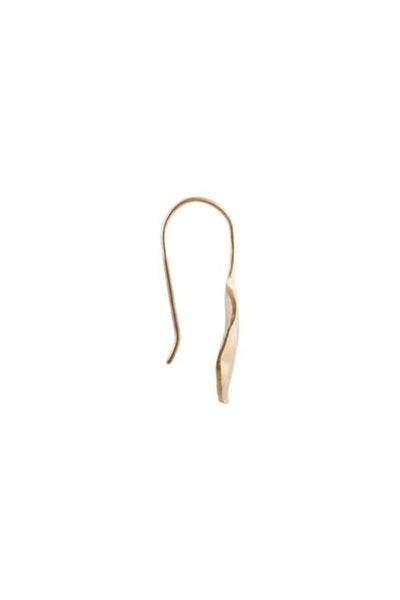 Beaten Disc Earrings - Gold