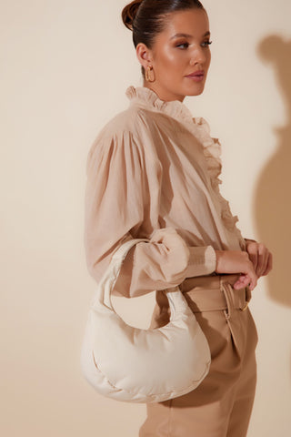 Bella Crescent Event Bag - White