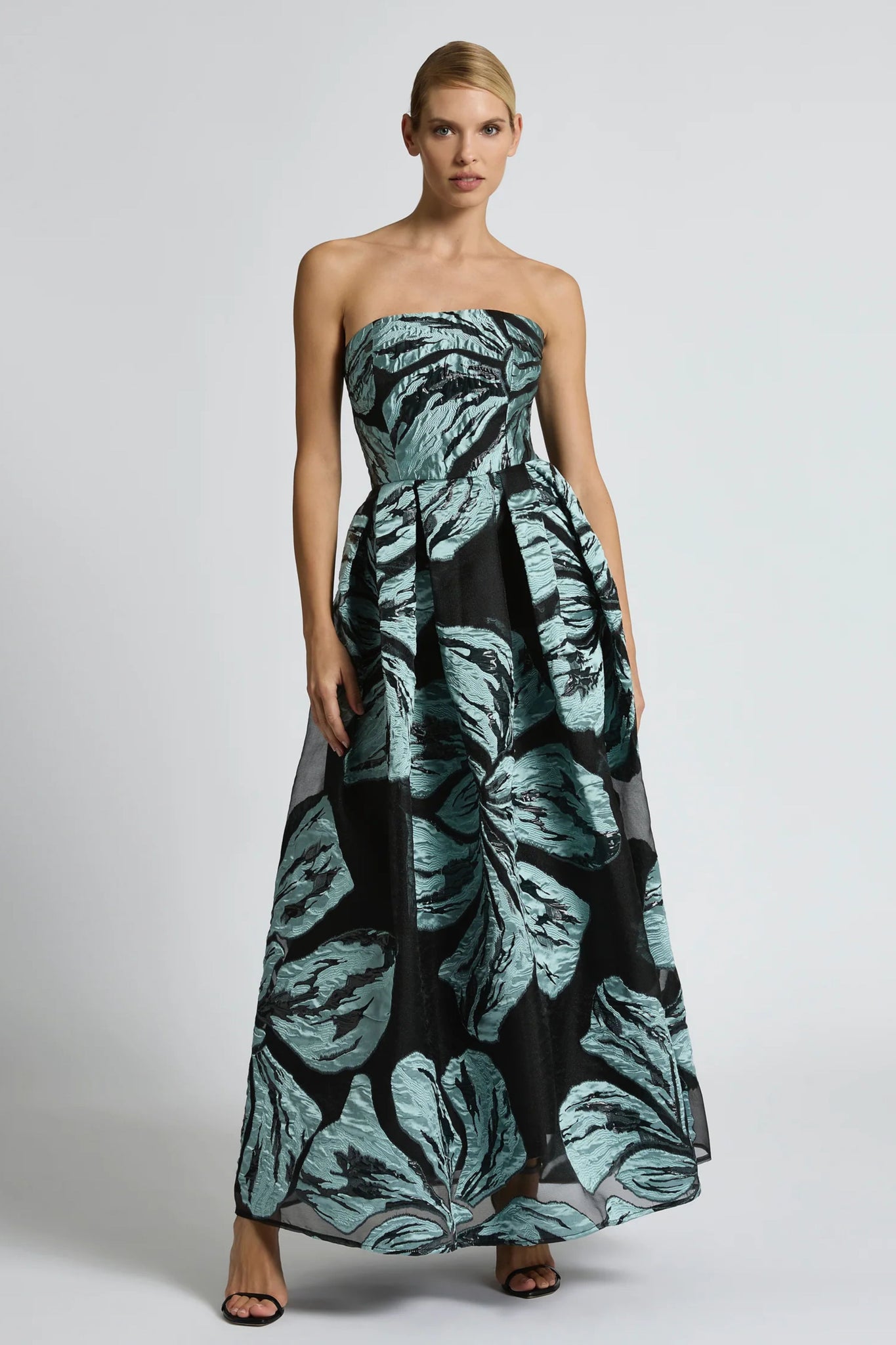 Bella Gown - Mint Black