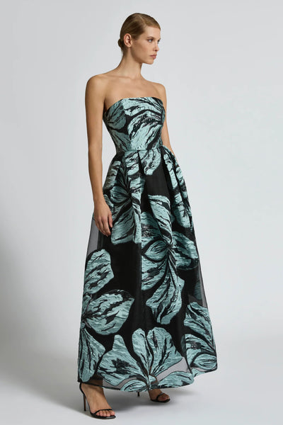 Bella Gown - Mint Black