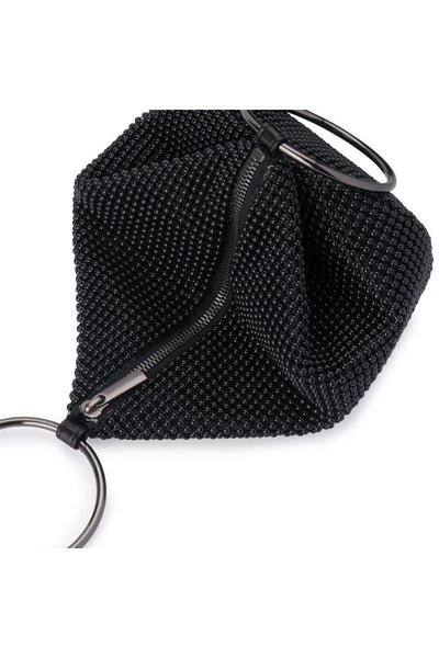 Bianca Ball Mesh Handle bag - Black