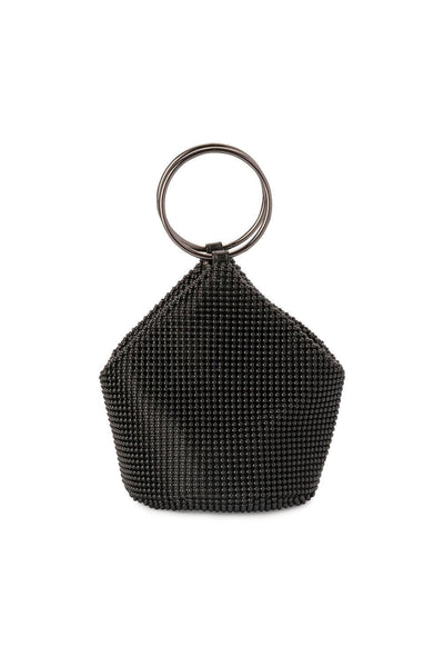 Bianca Ball Mesh Handle bag - Black