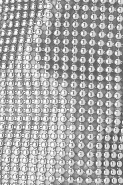 Bianca Ball Mesh Handle bag - Silver