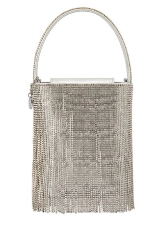 Billie Crystal Fringe Bag - Silver