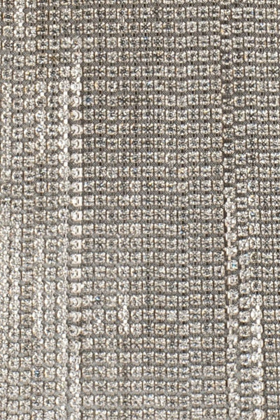 Billie Crystal Fringe Bag - Silver