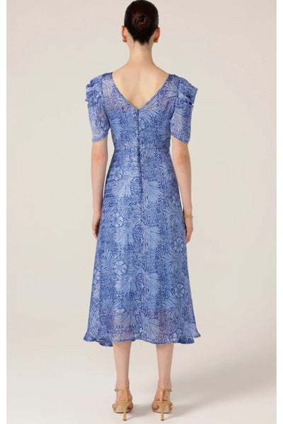 Blue Jay Midi Dress - Periwinkle Flower