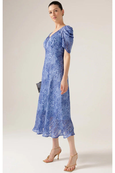 Blue Jay Midi Dress - Periwinkle Flower