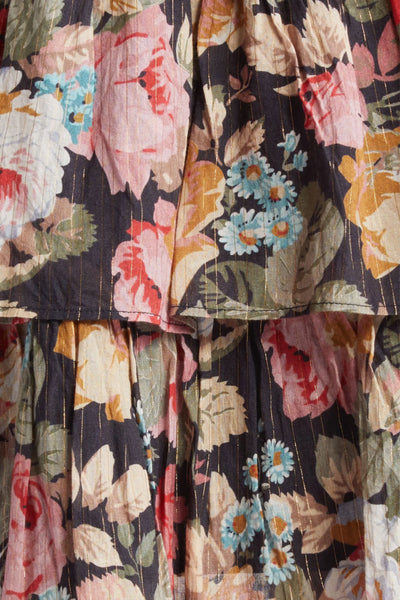 Bohemian Ruffle Mini Dress - Rose Garden SIZE XL/14/16 ONLY