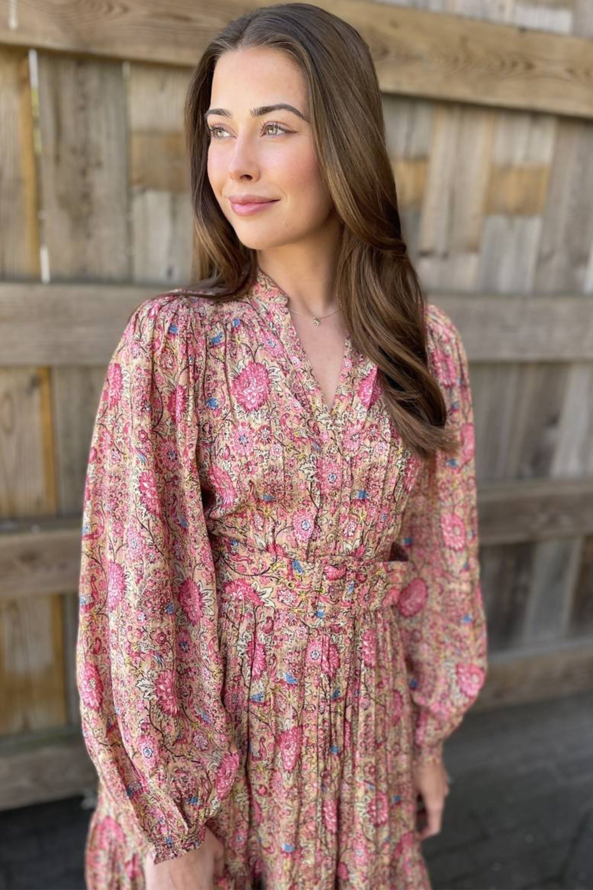 BYTIMO STOCKISTS AUSTRALIA Boho Midi Dress Marigold Smoke Mirrors Boutique