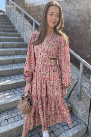 Boho Midi Dress - Marigold