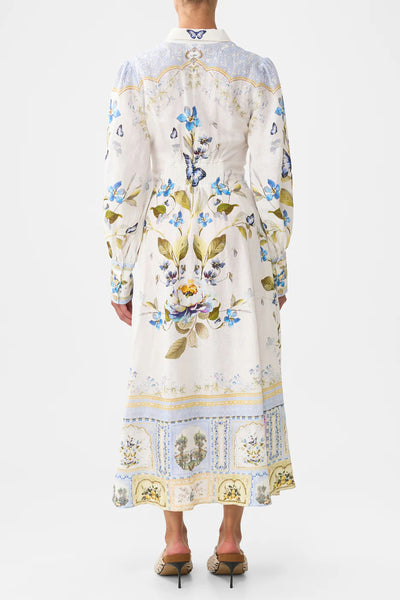Botanical Ballads Waist Tie Shirt Dress