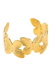 Butterfly Cuff Bangle - Gold