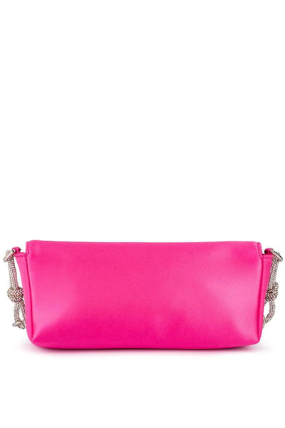 Calissa Crystal Bow Bag - Fuchsia Pink