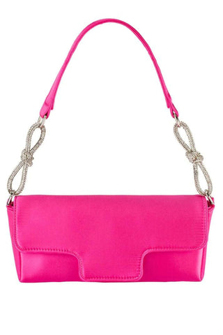 Calissa Crystal Bow Bag - Fuchsia Pink