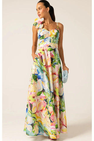 Camille Maxi Dress - Watercolour Floral