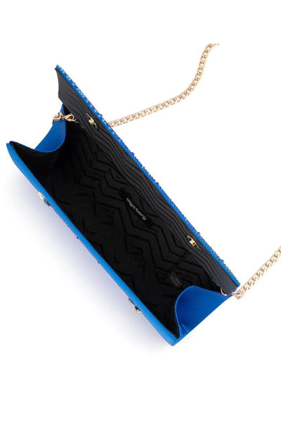 Camille Ombre Hotfix Clutch - Blue