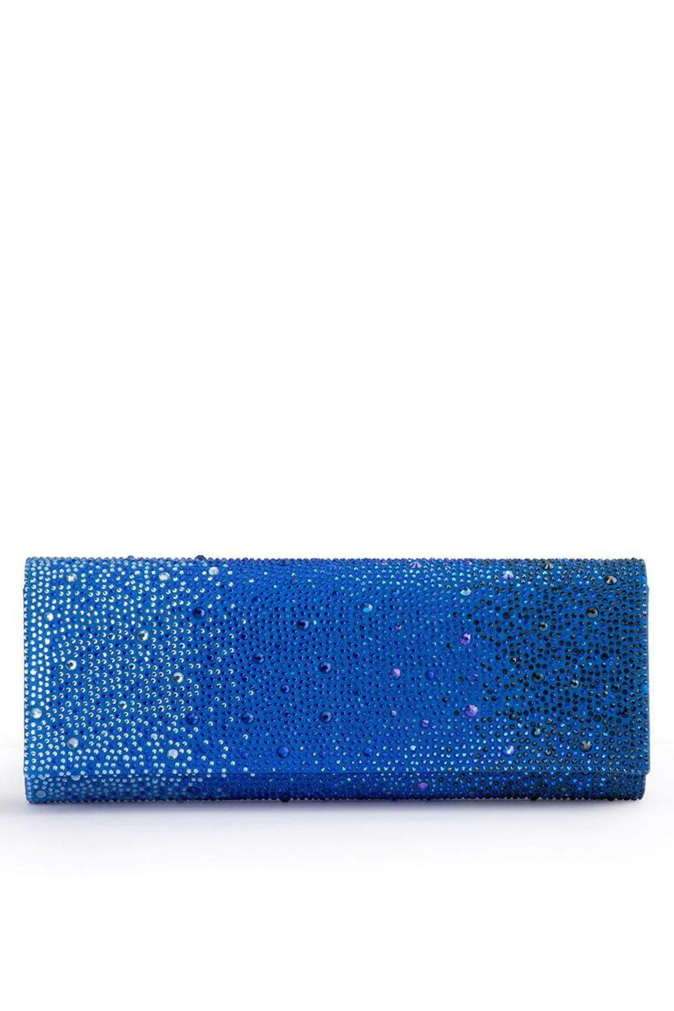 Camille Ombre Hotfix Clutch - Blue