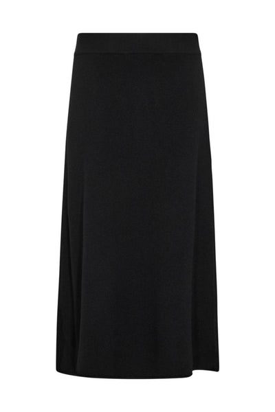 Cardi Knit Skirt - Black