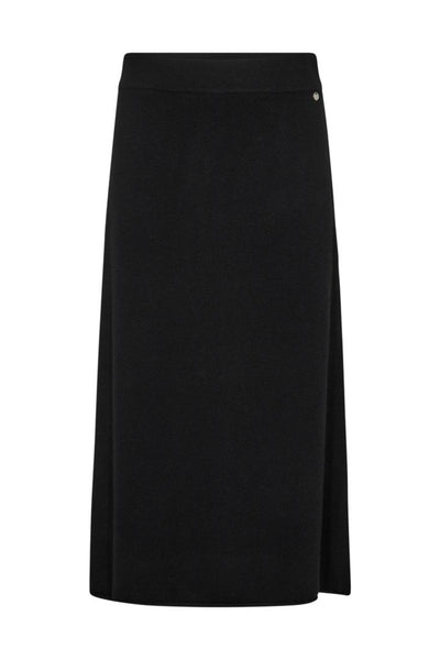 Cardi Knit Skirt - Black