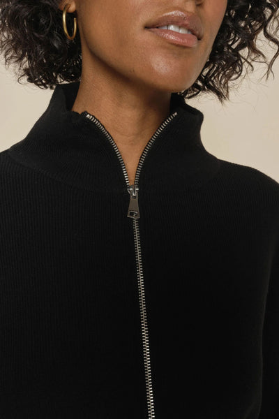 Cardi Zip Cardigan - Black