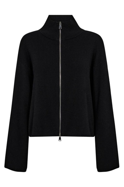 Cardi Zip Cardigan - Black