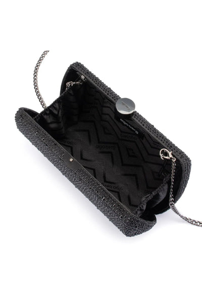 Carolina Crystal Clutch - Black