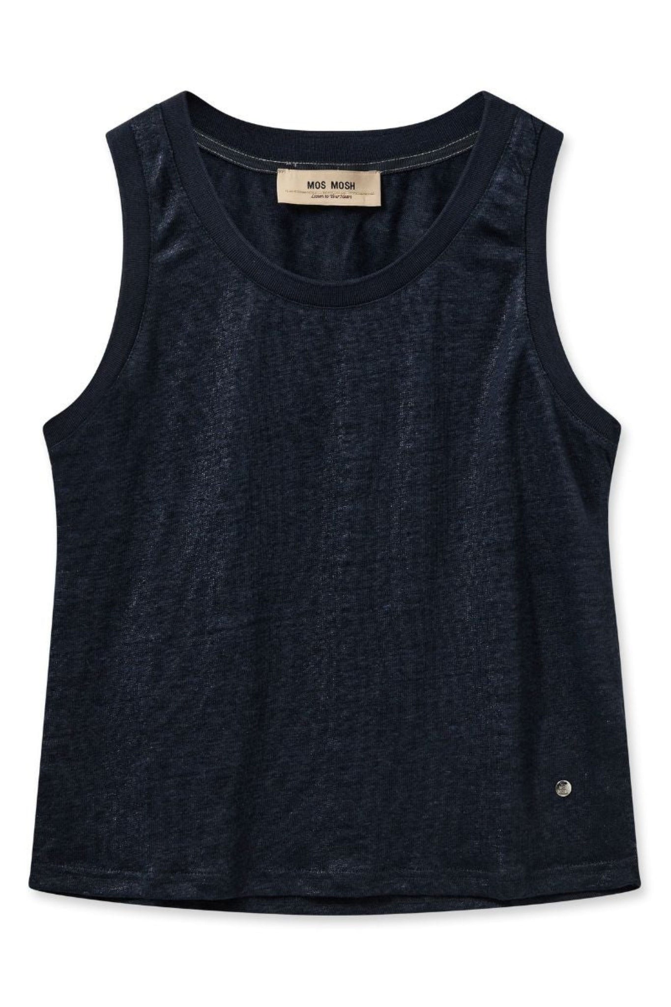 Casa Foil Tank Top - Salute Navy