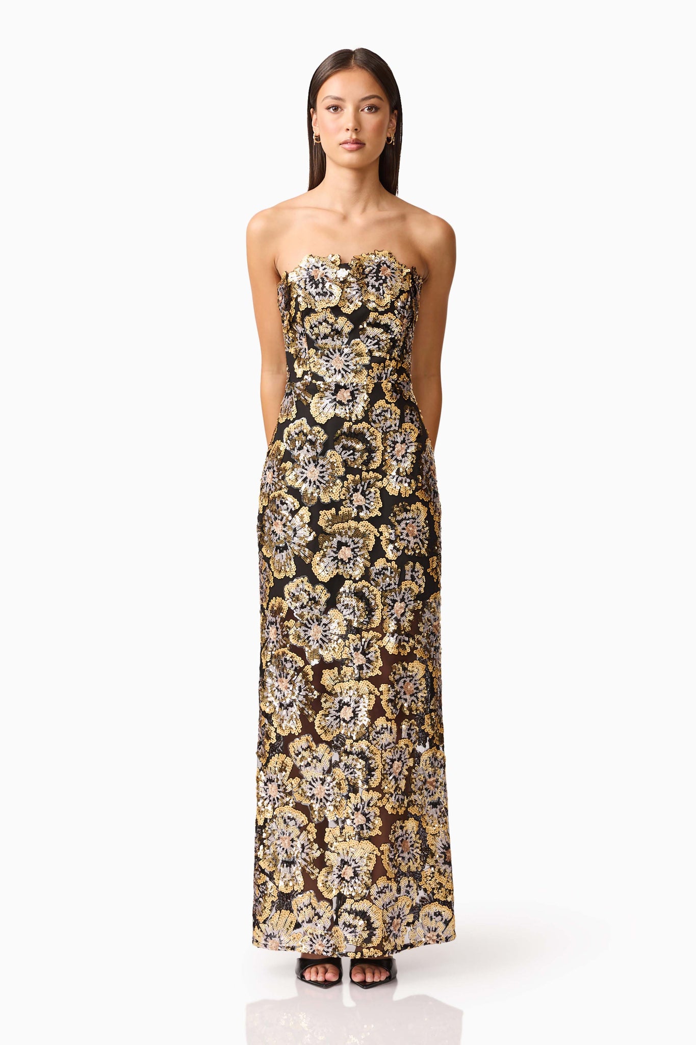 Celeste Gown - Black Gold