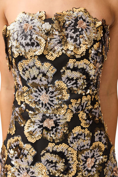 Celeste Gown - Black Gold