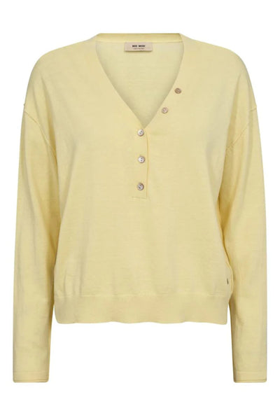 Chani Placket Knit - French Vanilla