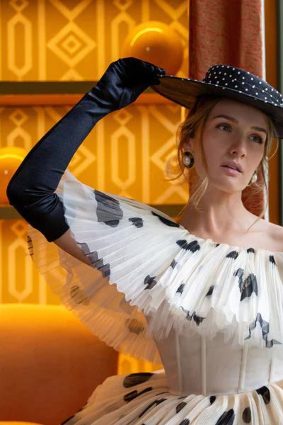 Charlotte Extra Long Satin Opera Gloves - Black