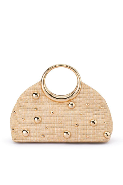 Charlotte Woven Top Handle - Natural