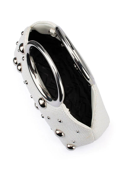 Charlotte Woven Top Handle - White