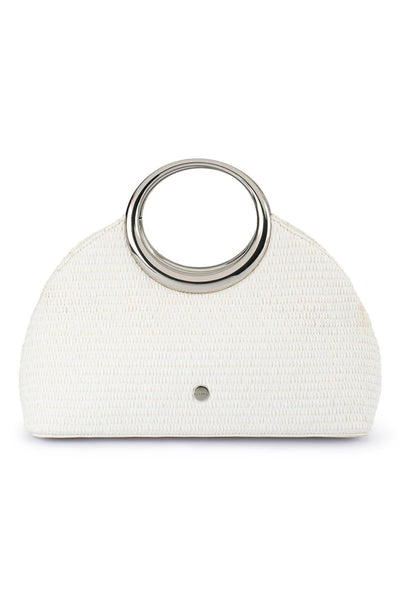 Charlotte Woven Top Handle - White