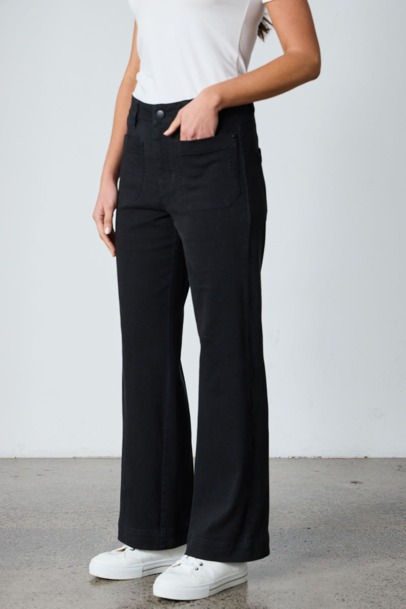 LANIA THE LABEL STOCKISTS Chrome Jean - Black – Smoke & Mirrors Boutique