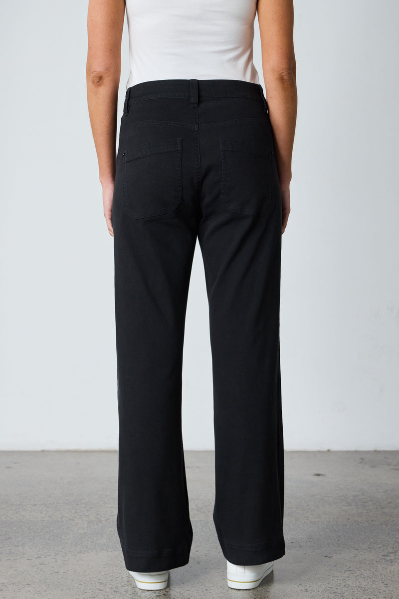 LANIA THE LABEL STOCKISTS Chrome Jean - Black – Smoke & Mirrors Boutique