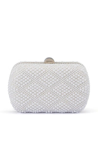 Claire Faux Pearl Clutch