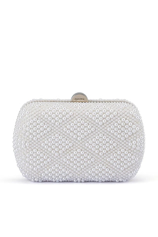 Claire Faux Pearl Clutch