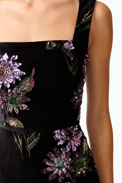 Clio Gown - Black Multi