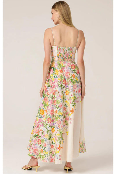 Cockatiel Maxi Dress - Ivory Floral SIZE 16 ONLY