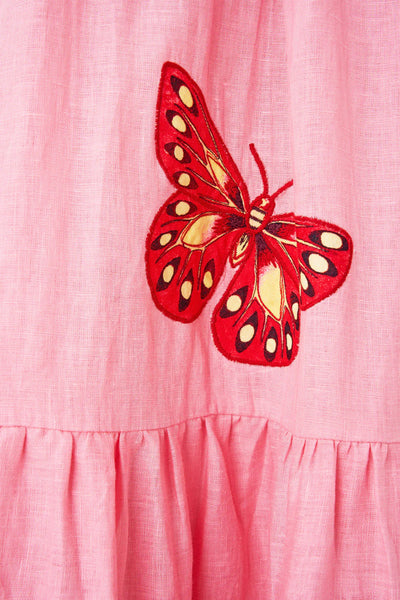 Long High Waisted Tiered Skirt - Collage Kingdom