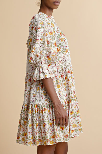 Cotton Slub Relaxed Mini Dress - Delightful