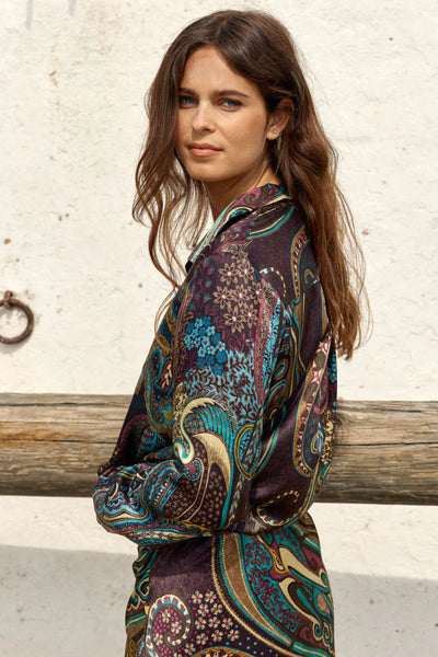 Cristina Silk Shirt - Paisley